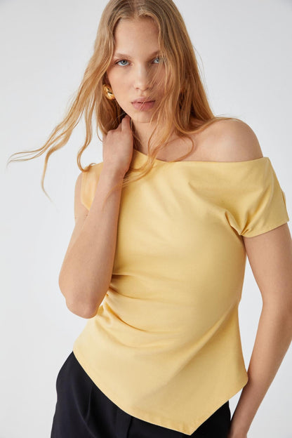REHINGA Damen Asymmetrische Bluse