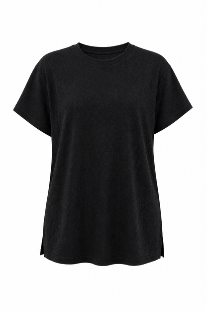 Relax Fit T-Shirt mit Seitenschlitz