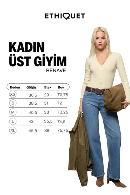 RENAVE Damen Langarm-Bluse