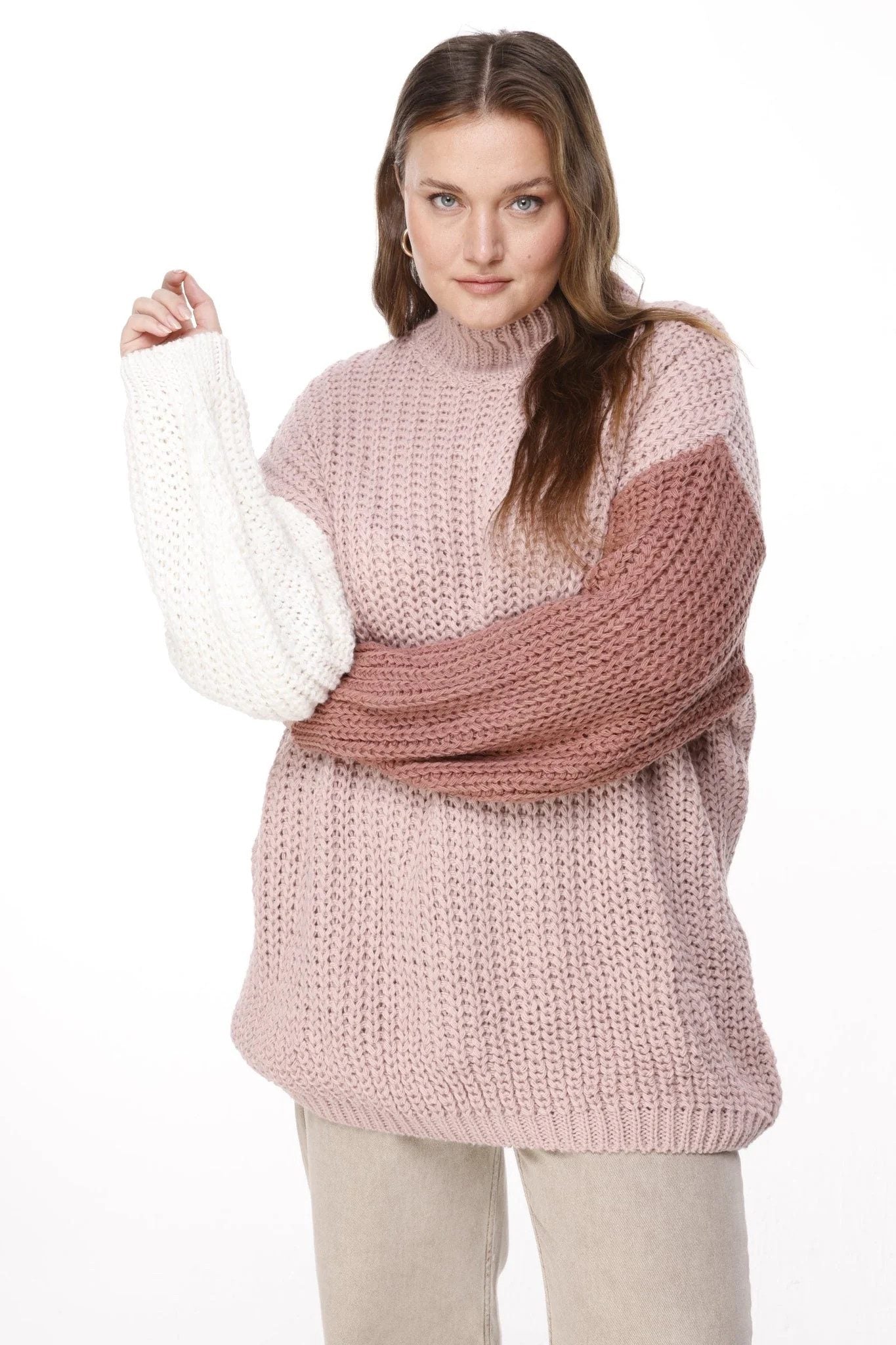 Langärmeliger Strickpullover