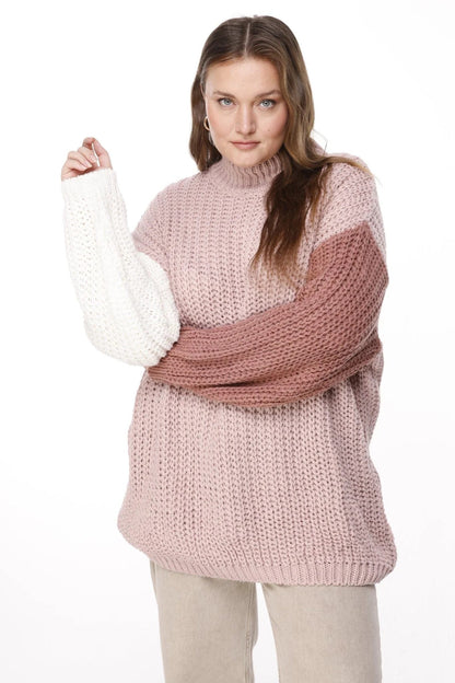 Langärmeliger Strickpullover
