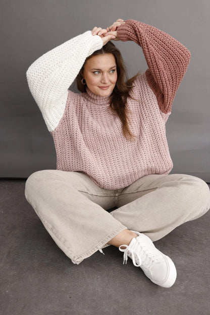 Langärmeliger Strickpullover