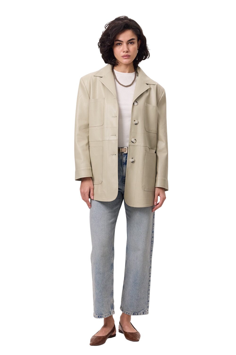 Manuka RETRO-LEDERJACKE Çağla