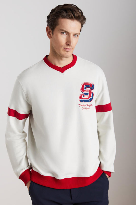 REYNON Herren V-Neck Sweatshirt