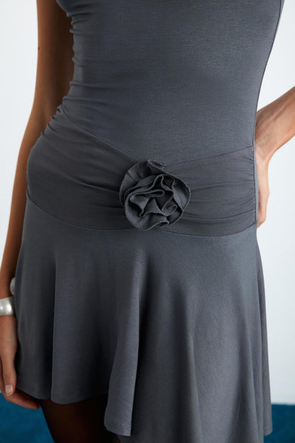 RICCY Damen Asymmetrisches Kleid