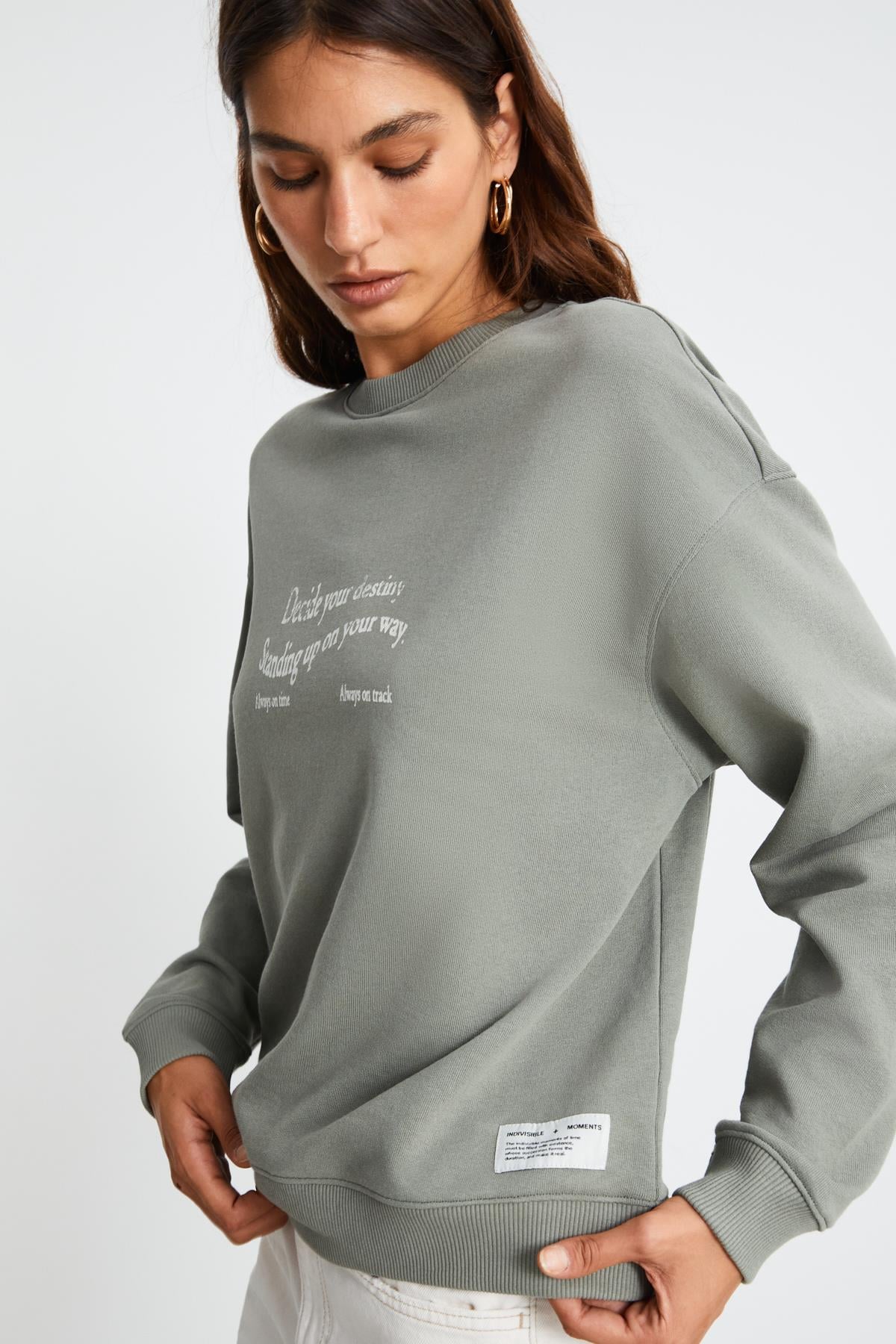 ETHIQUET RONJA Damen Sweatshirt Hellgrün