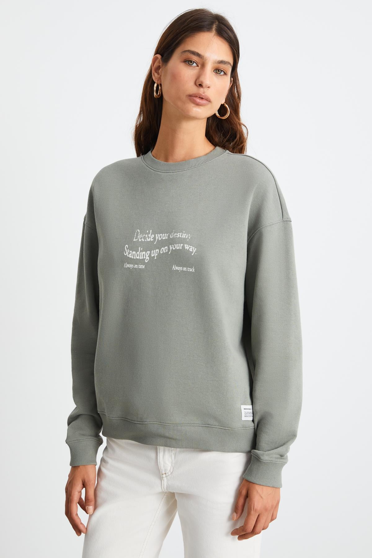 ETHIQUET RONJA Damen Sweatshirt Hellgrün