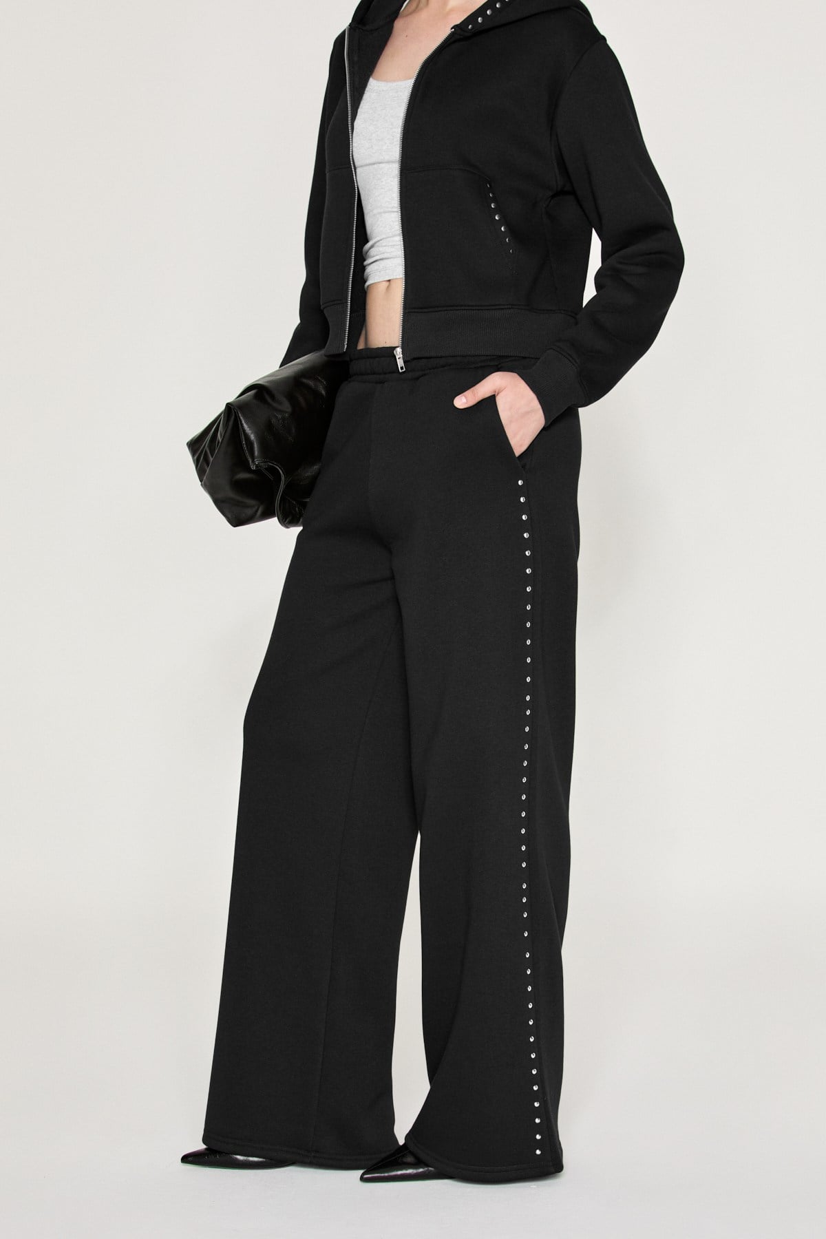 ETHIQUET ROSERA Damen Bio-Baumwollhose Schwarz