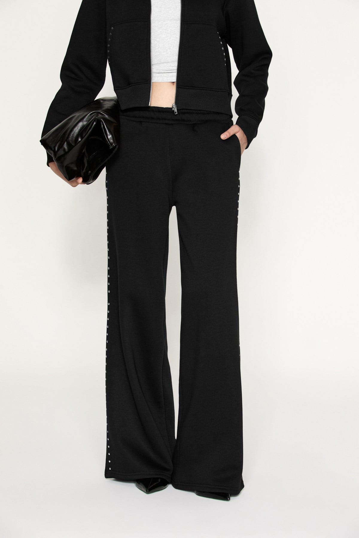 ETHIQUET ROSERA Damen Bio-Baumwollhose Schwarz