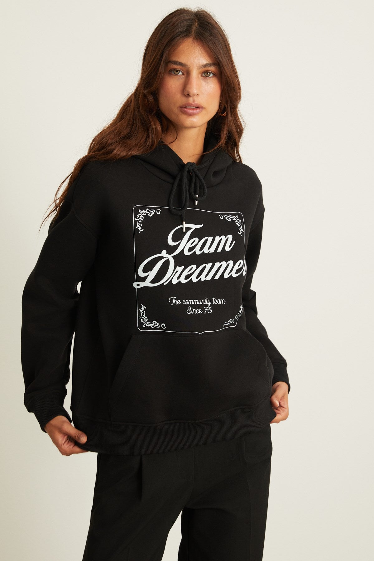 ETHIQUET SABINE Damen Sweatshirt Schwarz