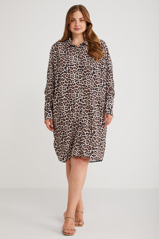 Safari Damenkleid Große Größen