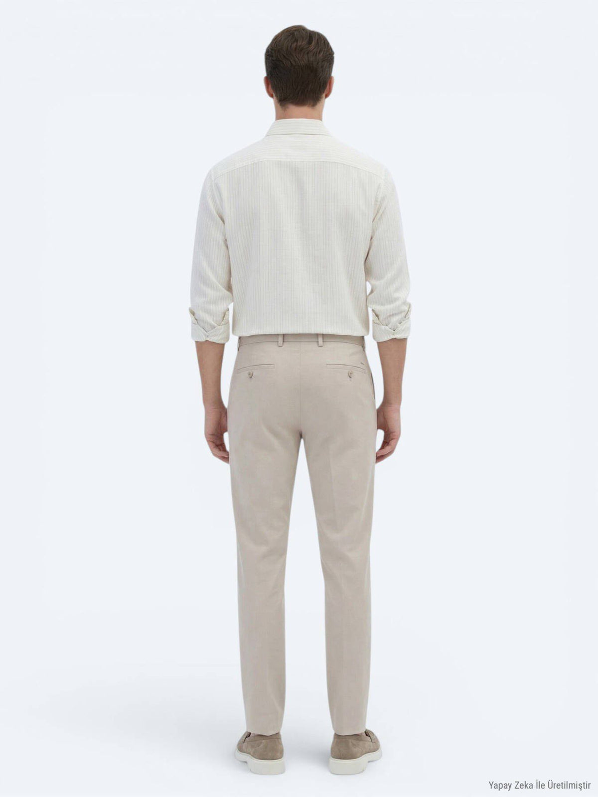 Safran Gestreiftes Oversized Hemd