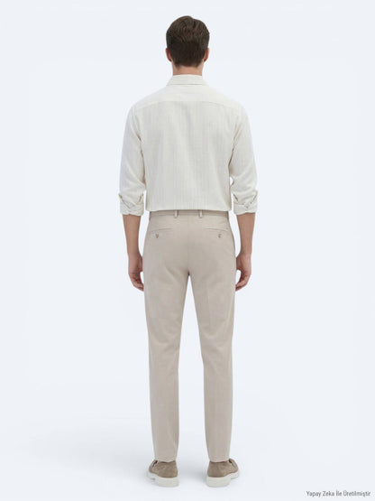 Safran Gestreiftes Oversized Hemd