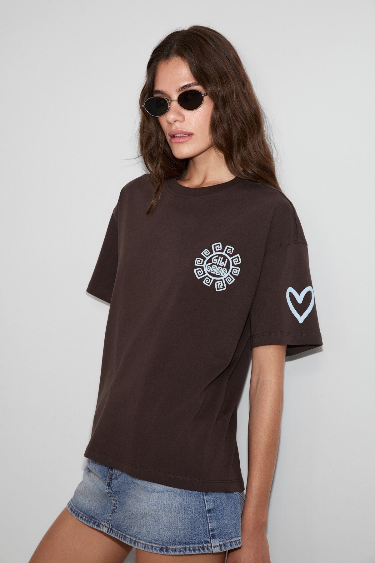Sahara Bio-Baumwoll T-Shirt mit Print