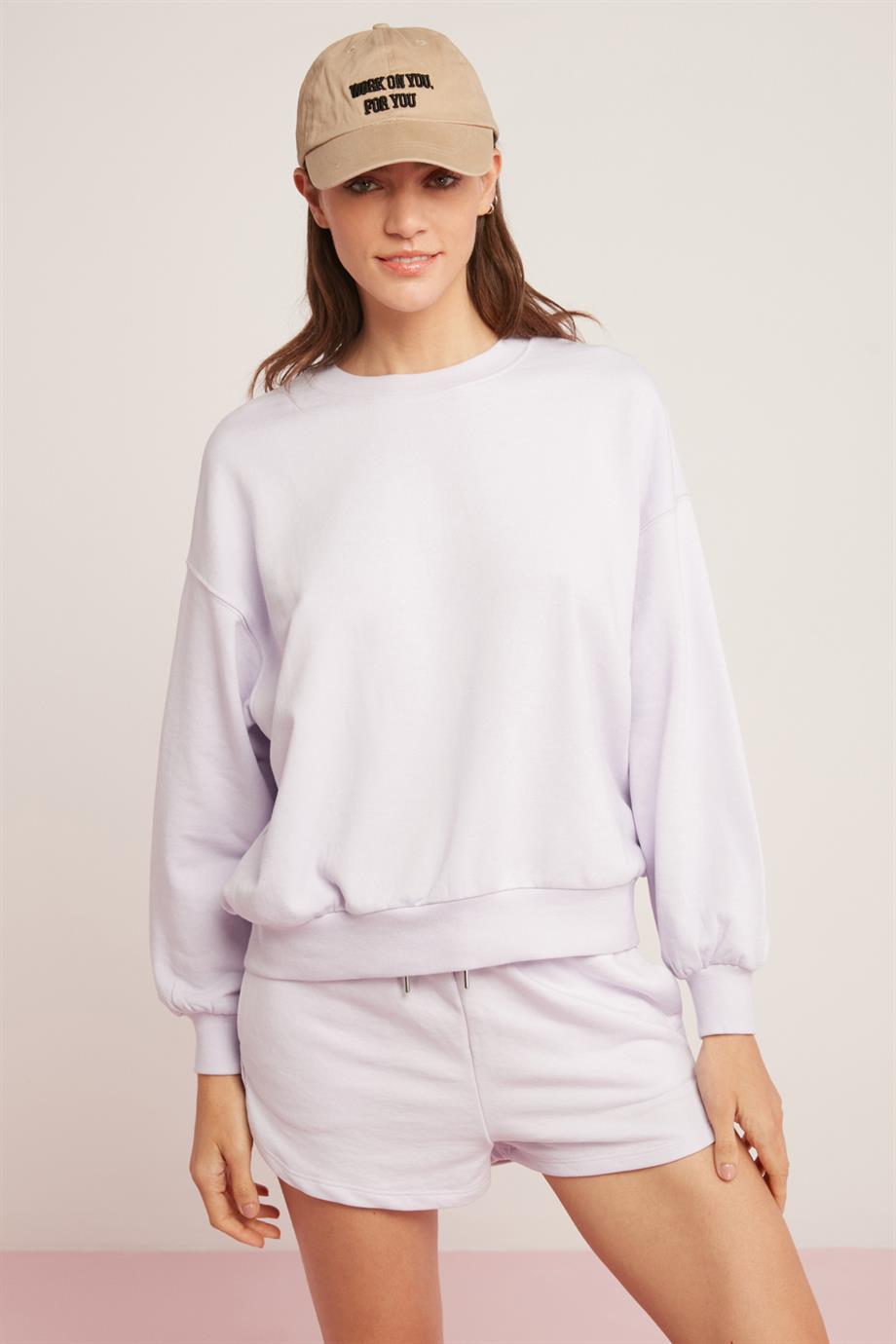 ETHIQUET SAHRA Strick Comfort Sweatshirt Flieder