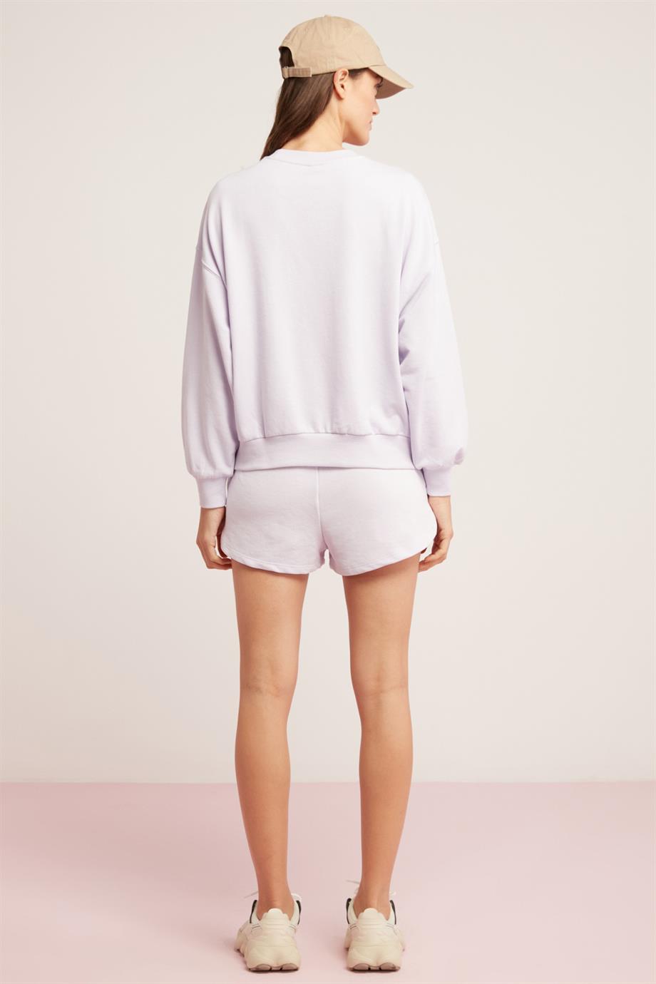 ETHIQUET SAHRA Strick Comfort Sweatshirt Flieder