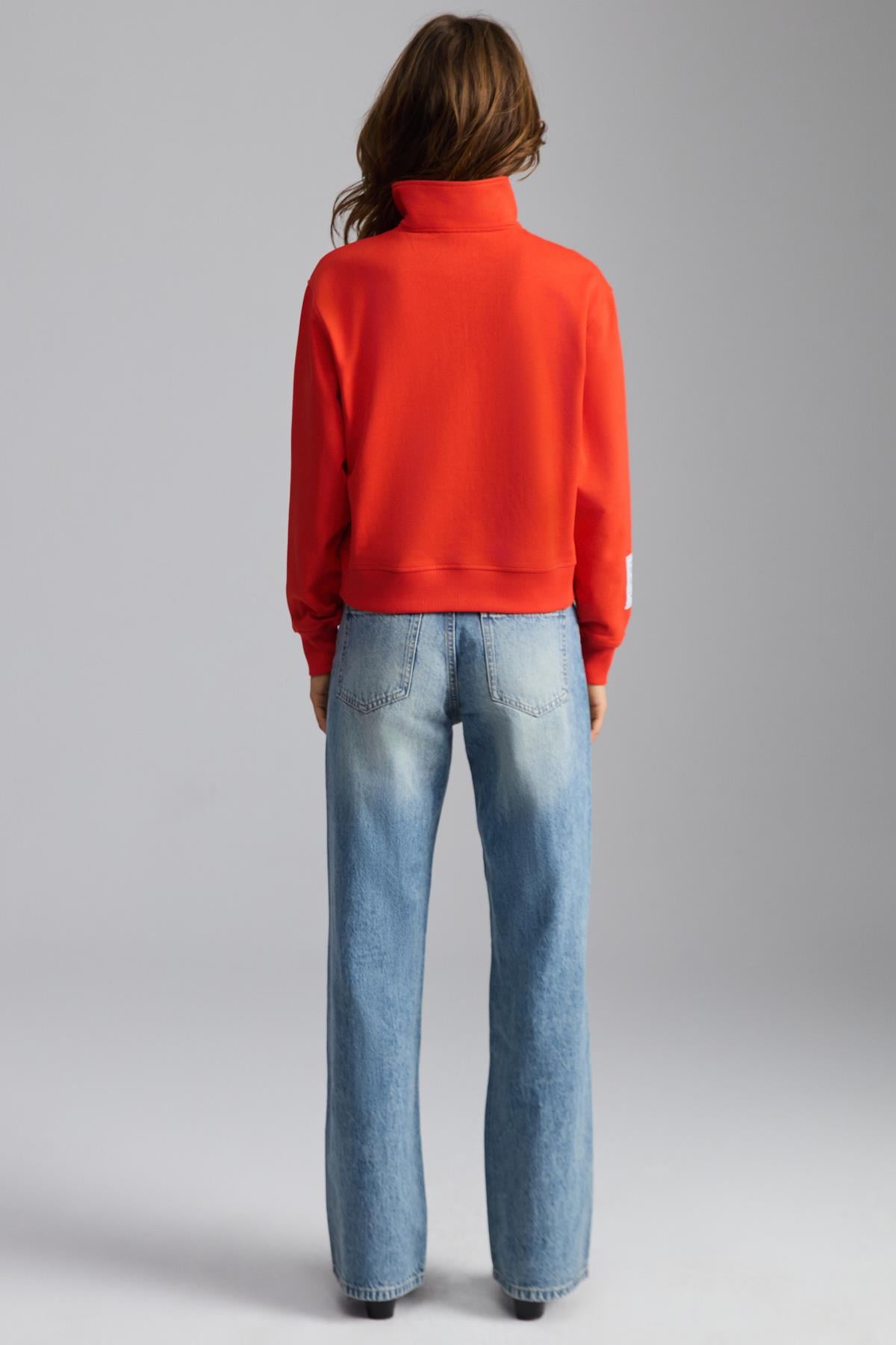 ETHIQUET SAILENIS Damen Bio-Sweatshirt Rot