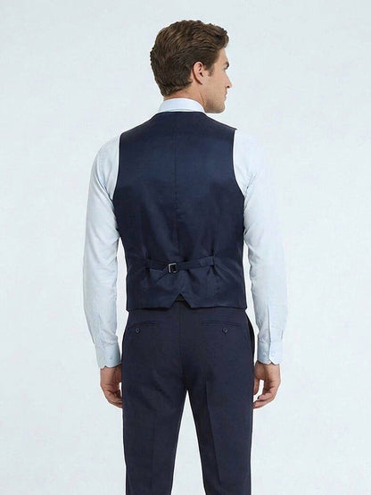 Saks Slim Fit Weste mit Schmetterlingskragen
