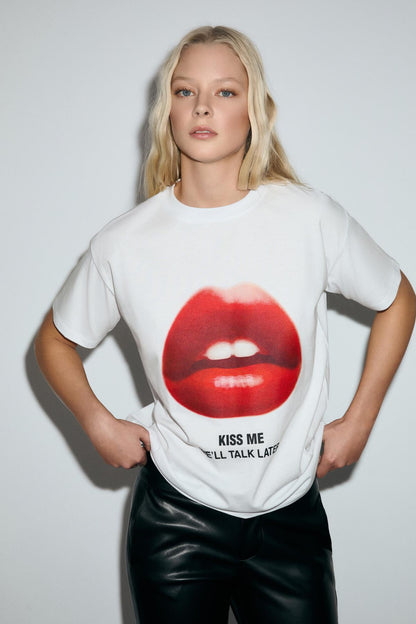 SALENNA Damen Print T-Shirt Regular