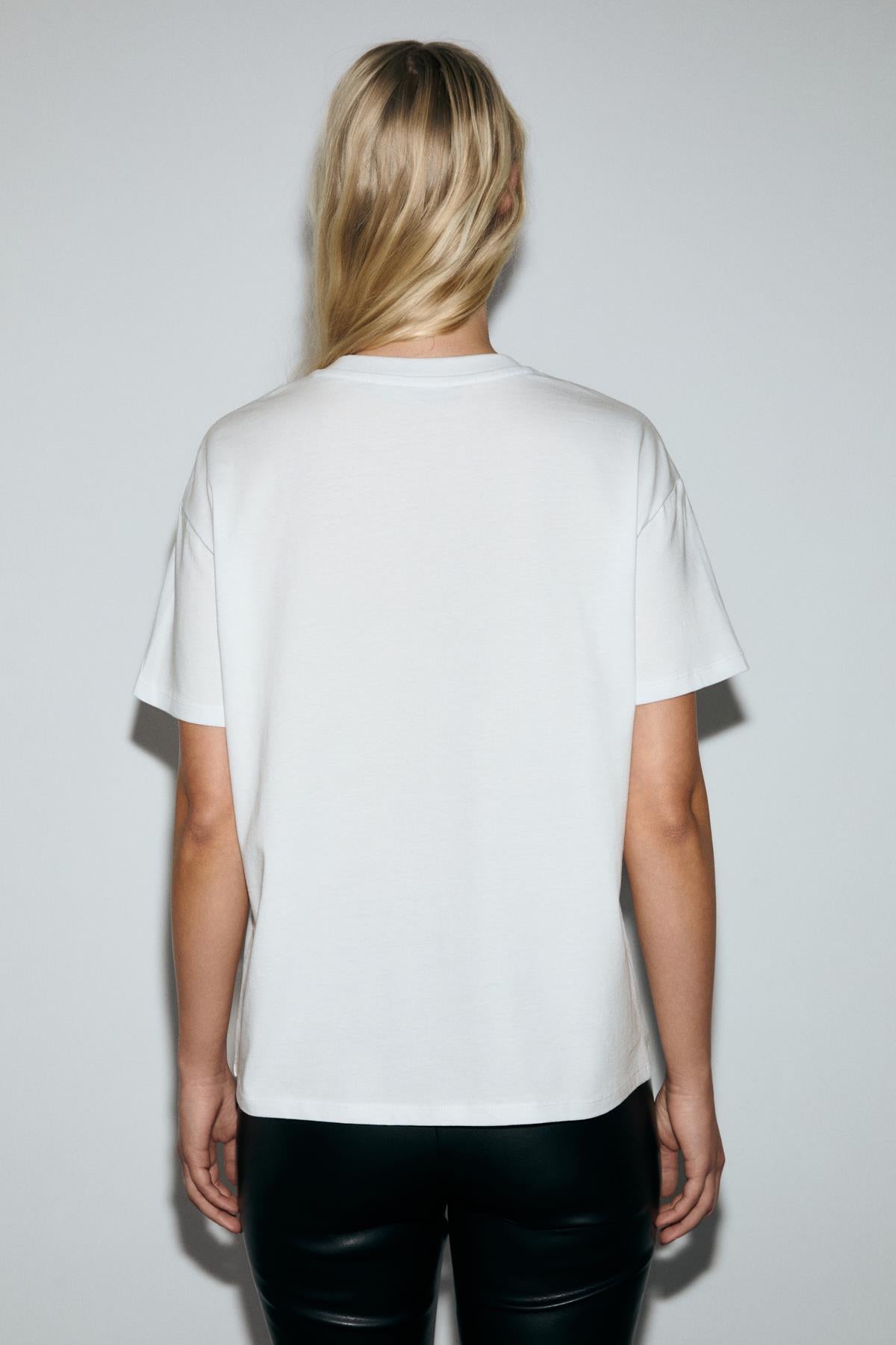 GRIMELANGE SALENNA Damen Print T-Shirt Regular Weiß