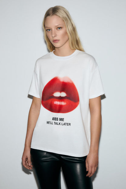 SALENNA Damen Print T-Shirt Regular