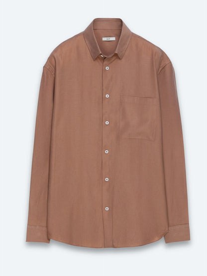 Lachs Oversize Casual Hemd Weaving