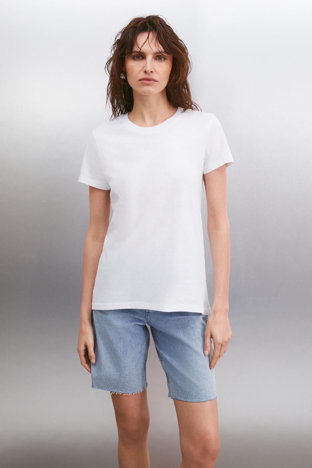 SAMANTHA Damen Bio Basic T-Shirt