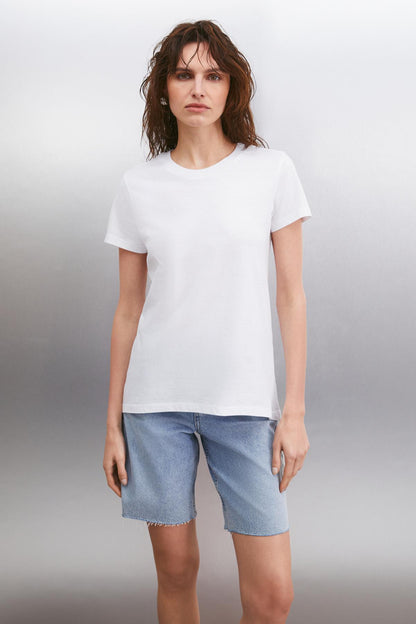 SAMANTHA Damen Bio Basic T-Shirt