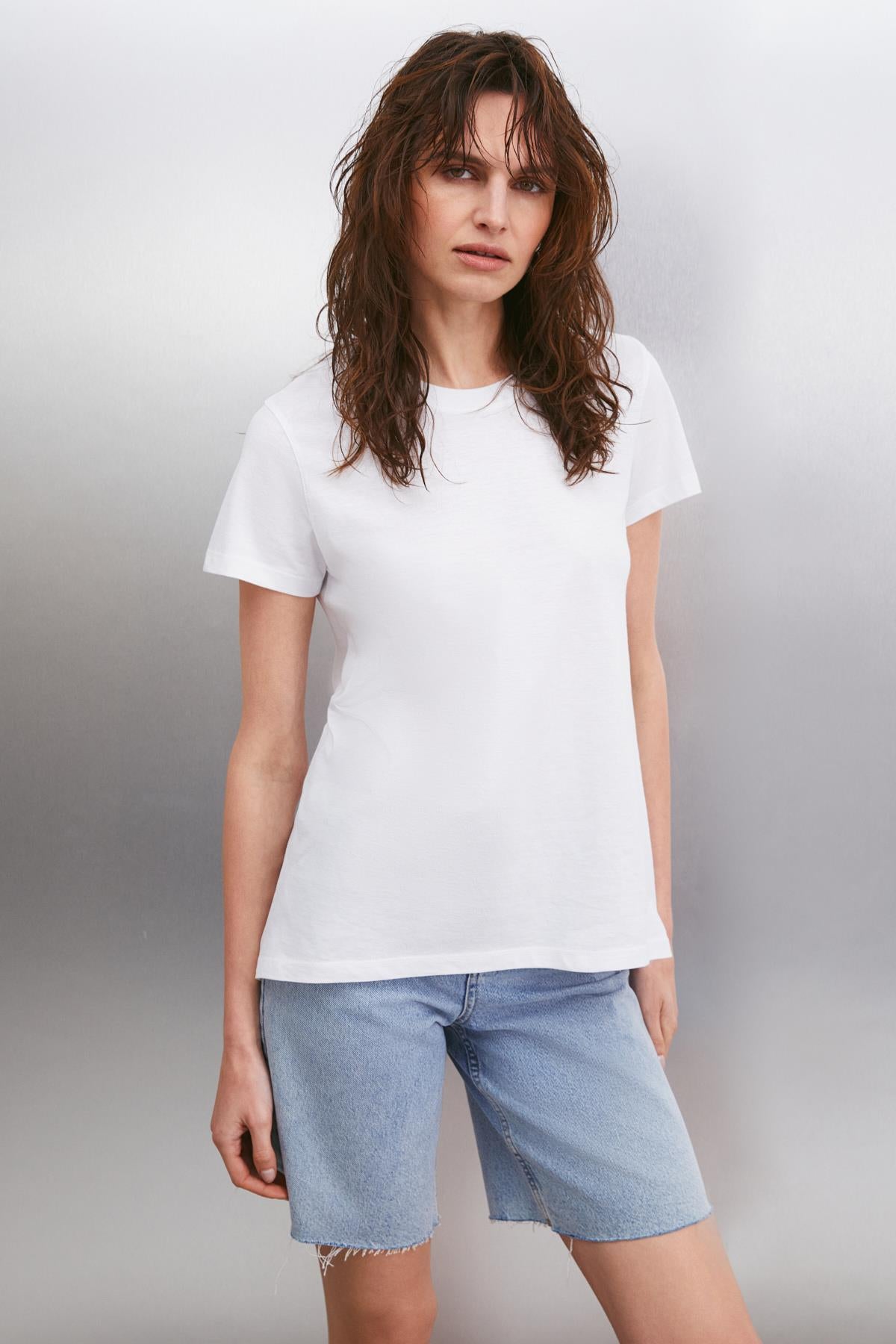 SAMANTHA Damen Bio Basic T-Shirt