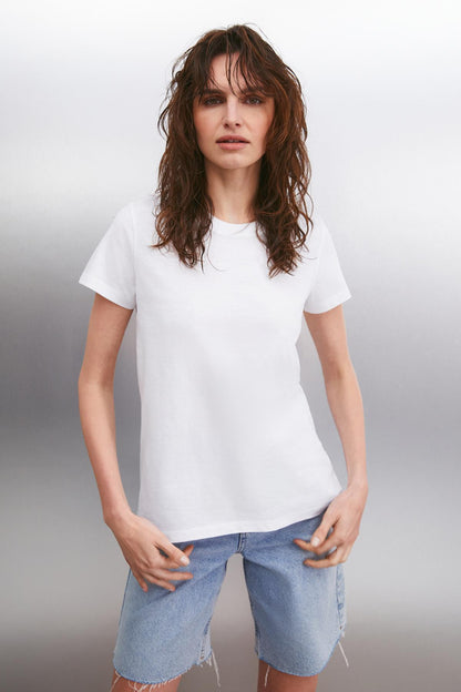 SAMANTHA Damen Bio Basic T-Shirt