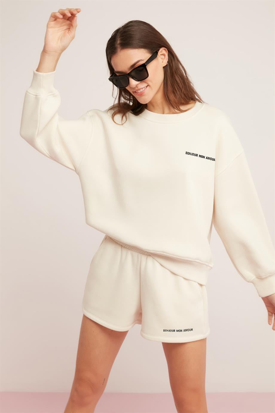 SANDRA Damen Fleece-Sweatshirt