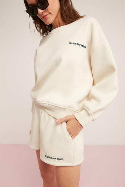 SANDRA Damen Fleece-Sweatshirt