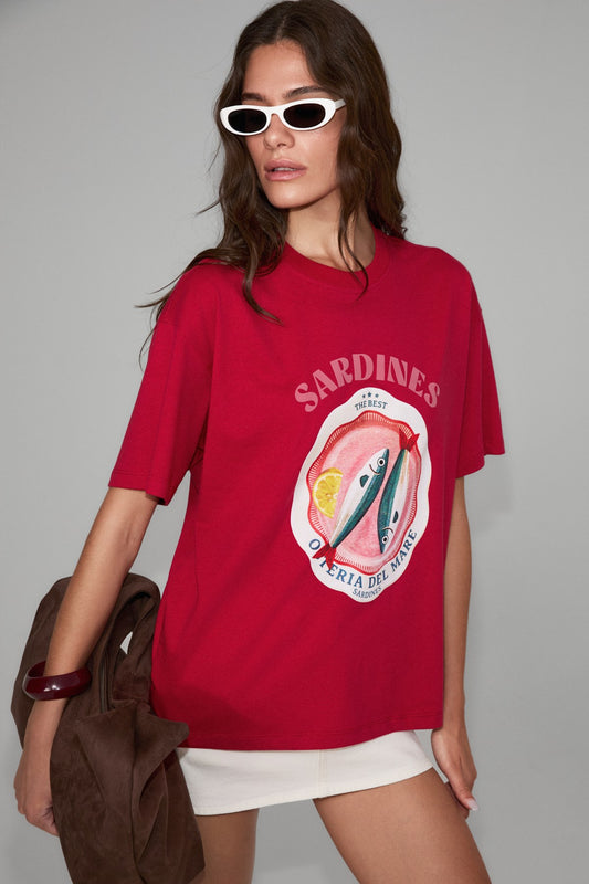 Sardi Bio-Baumwoll T-Shirt mit Print