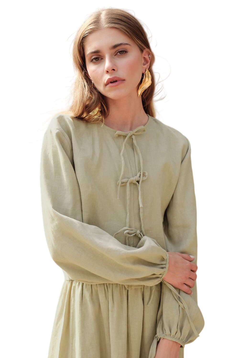 Schwarze Bluse mit Schnürung
