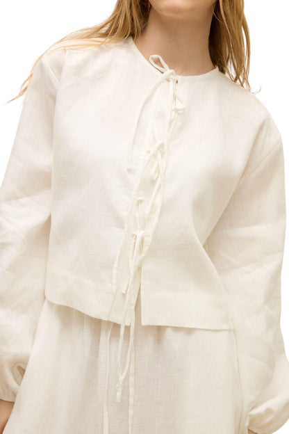 Schwarze Bluse mit Schnürung