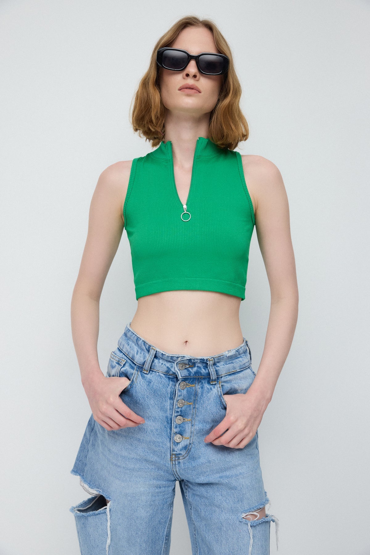 Nahtloses Crop-Top