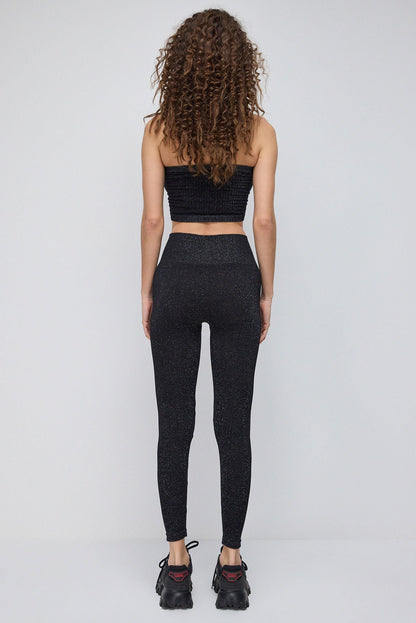 Nahtlose Glitzerleggings