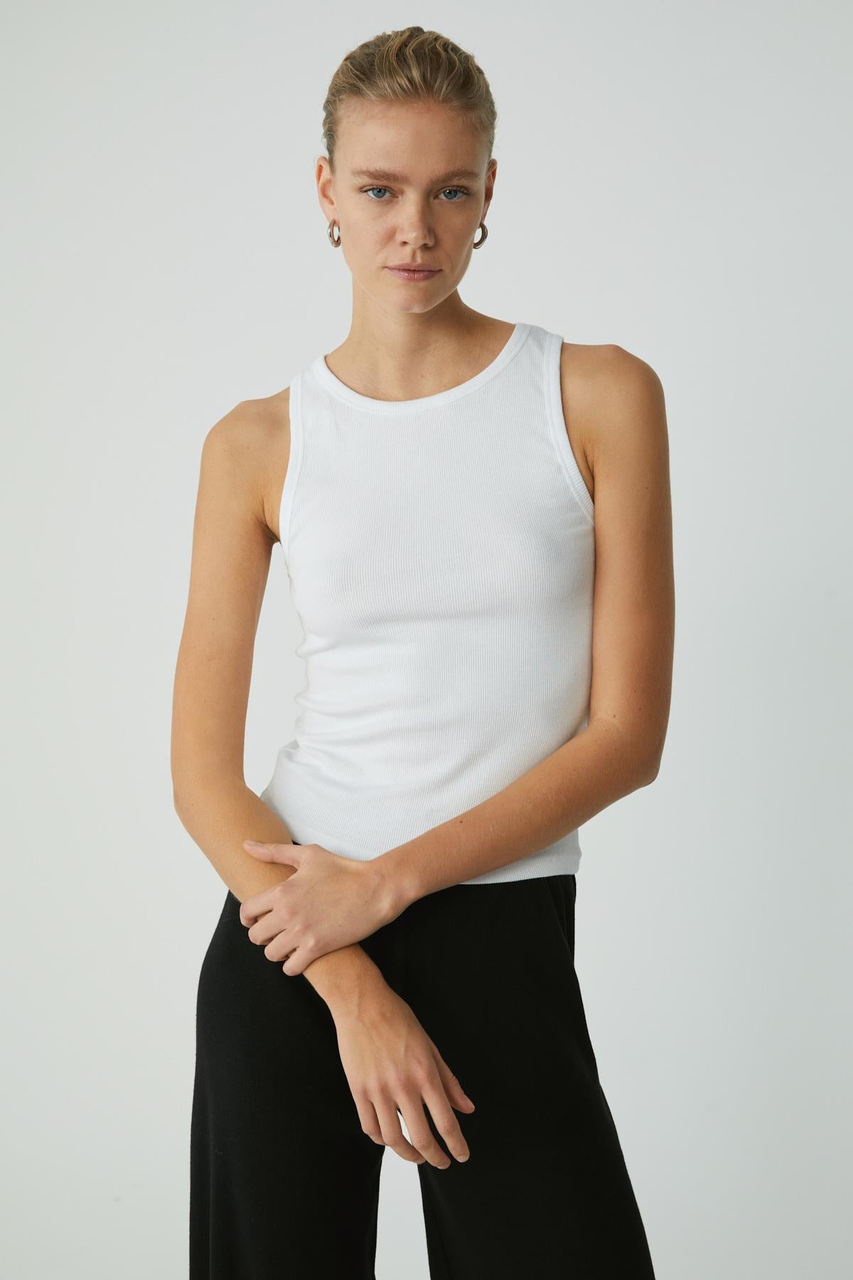 ETHIQUET SELENA Damen Regular Fit Top Weiß