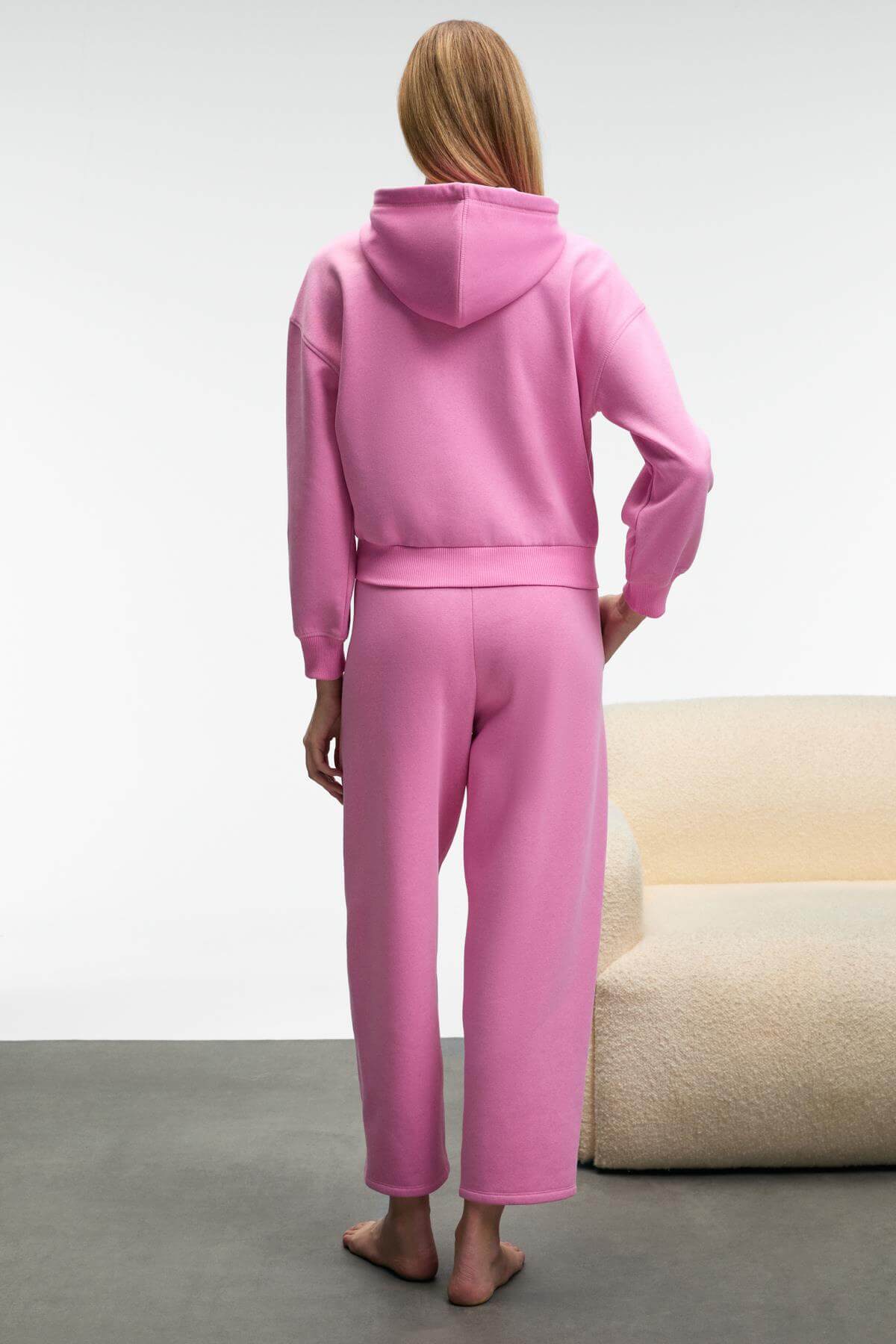 GRIMELANGE SELENE Damen Kapuzen-Sweatshirt Rosa