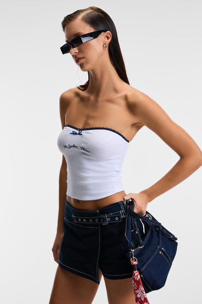 SELYA Damen Stretch Spitzenbluse