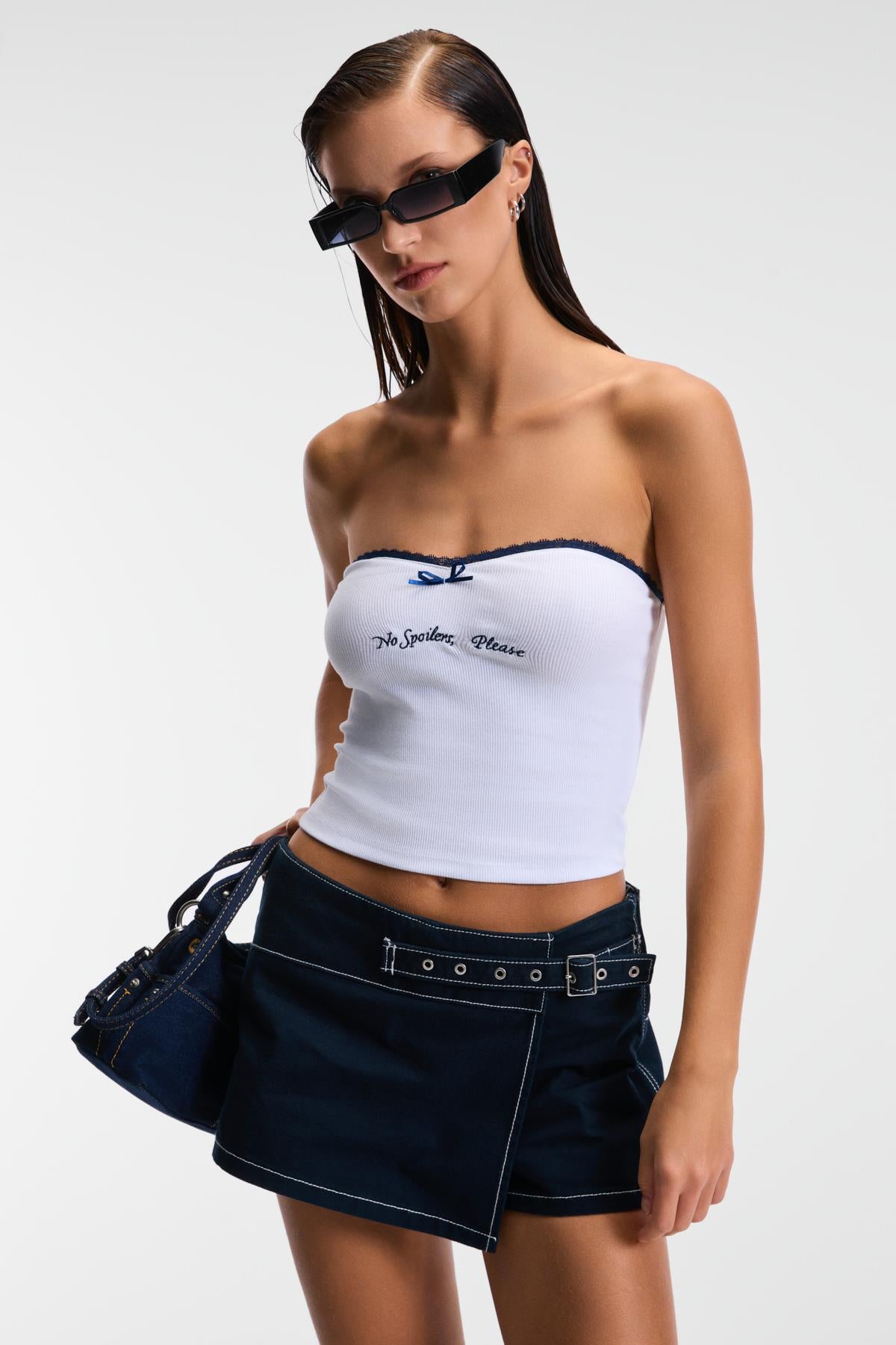 SELYA Damen Stretch Spitzenbluse