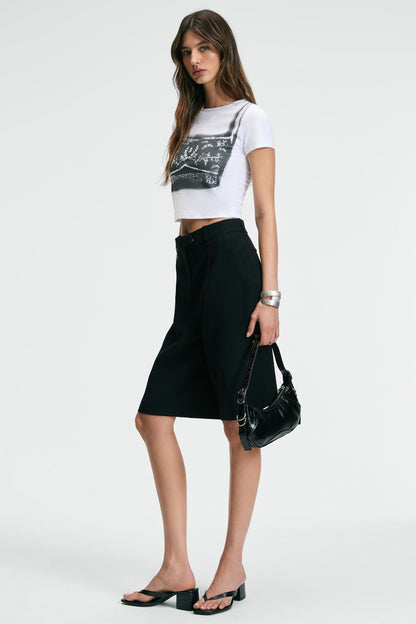 SERAYA Damen Crop-T-Shirt mit Print