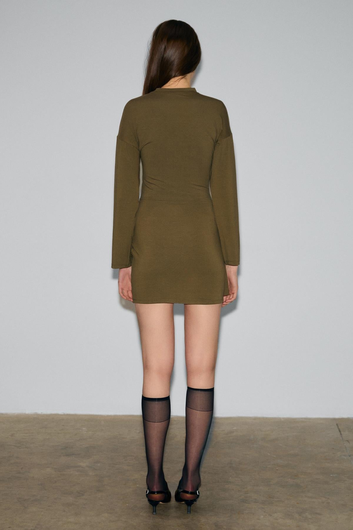 SEVLEY Damen Minikleid mit Schleife