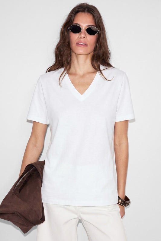 Sheane Damen Bio-V-Ausschnitt-Shirt