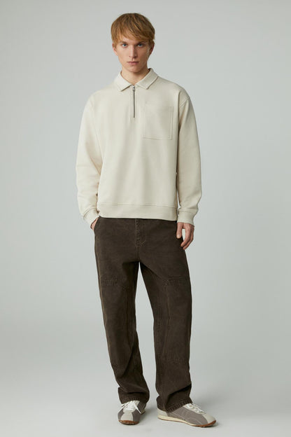 SHIFTD Herren Zip Sweatshirt Rundhals