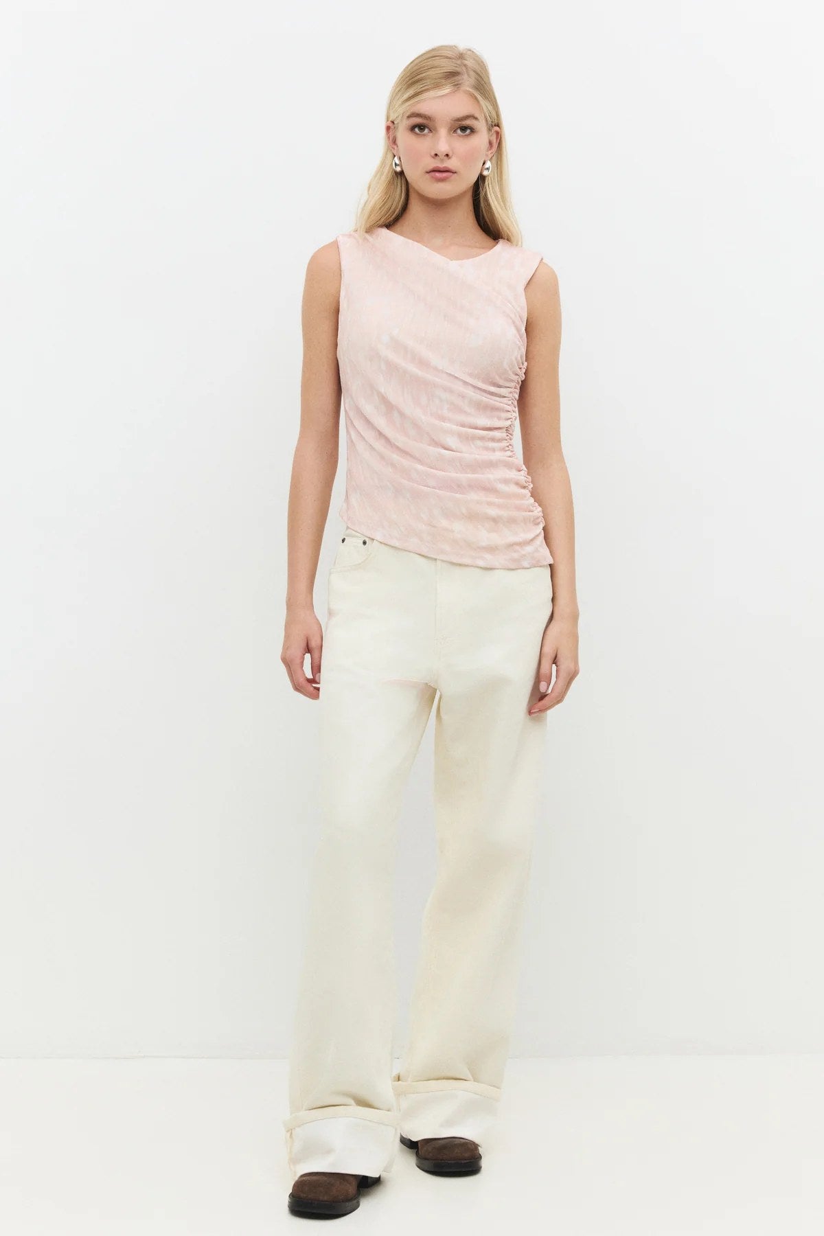 Asymmetrisches Top mit Raffung