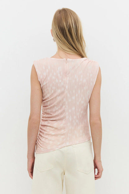 Asymmetrisches Top mit Raffung