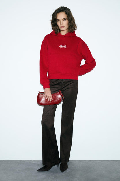 Damen Fleece-Hoodie Sweatshirt