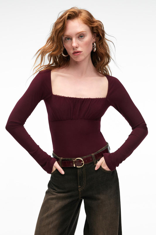SILIVRA Damen Slim-Fit-Bluse
