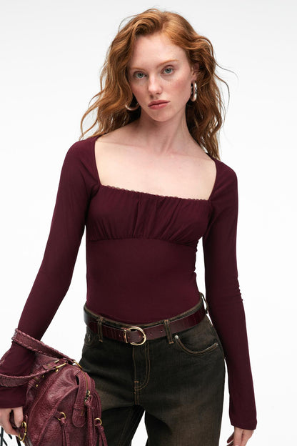 SILIVRA Damen Slim-Fit-Bluse